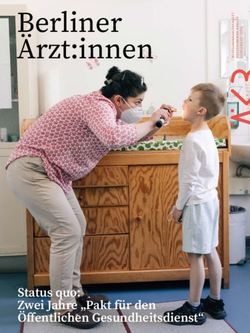 Berliner &Auml;rzt:innen - Status quo: Zwei Jahre "Pakt f&uuml;r den &Ouml;ffentlichen Gesundheitsdienst"