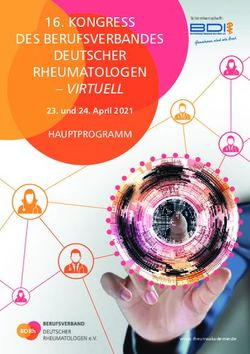 KONGRESS DES BERUFSVERBANDES DEUTSCHER RHEUMATOLOGEN-VIRTUELL HAUPTPROGRAMM