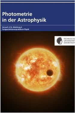 Photometrie in der Astrophysik - Versuch 4.16, Abteilung A ...