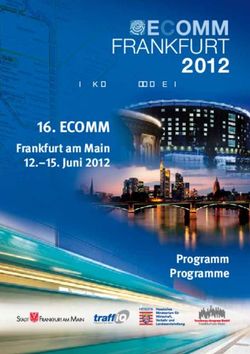 ECOMM FRANKFURT 2012 16. ECOMM - Frankfurt am Main 12.-15. Juni 2012 - EPOMM