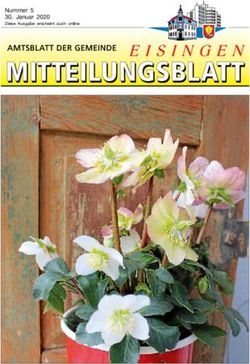 Nummer 5 30. Januar 2020 - Gemeinde Eisingen, Enzkreis