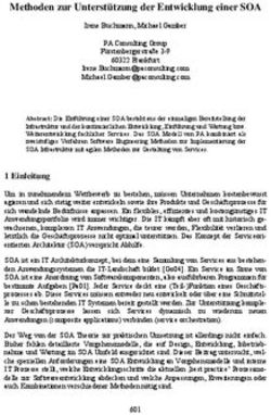 Methoden zur Unterst&uuml;tzung der Entwicklung einer SOA