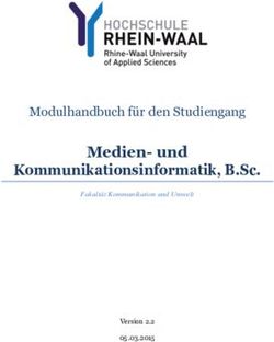 Medien- und Kommunikationsinformatik, B.Sc - Modulhandbuch für den Studiengang - Hochschule ...