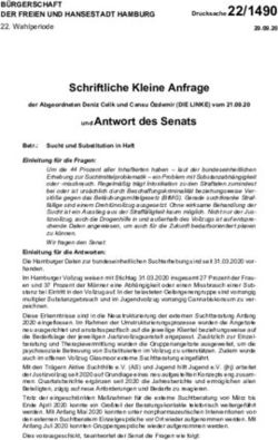 Schriftliche Kleine Anfrage - Hamburgische ...