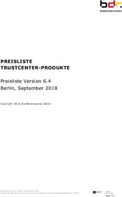 PREISLISTE TRUSTCENTER-PRODUKTE - Preisliste Version 6.4 Berlin, September 2018 - Bundesdruckerei