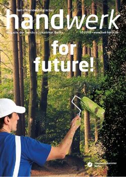 For future! 10-2019 www.hwk-berlin.de - RAZ Verlag