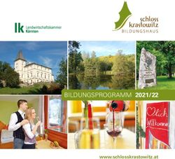 BILDUNGSPROGRAMM 2021/22 - www.schlosskrastowitz.at - Schloss Krastowitz