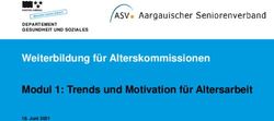 Weiterbildung f&uuml;r Alterskommissionen Modul 1: Trends und Motivation f&uuml;r Altersarbeit - Kanton Aargau