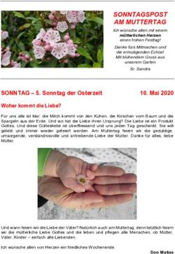 SONNTAGSPOST AM MUTTERTAG - Ich w&uuml;nsche allen mit einem - Parrocchia San ...