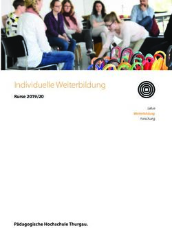 Individuelle Weiterbildung - Kurse 2019/20 - P&auml;dagogische Hochschule Thurgau