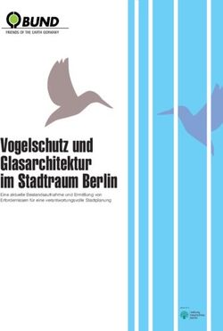 Vogelschutz und Glasarchitektur im Stadtraum Berlin - Eine aktuelle Bestandsaufnahme und Ermittlung von Erfordernissen für eine ...