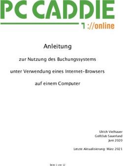 Anleitung zur Nutzung des Buchungssystems unter Verwendung eines Internet-Browsers auf einem Computer - Golfclub Sauerland