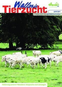 Fütterung unserer Nutztiere: Ansprüche und Lösungen - JUNI 2021