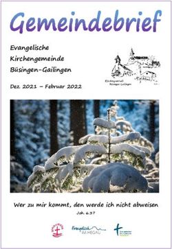 Evangelische Kirchengemeinde Büsingen-Gailingen - Dez. 2021 - Februar 2022 - Wer zu mir kommt, den werde ich nicht abweisen