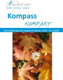 Kompass KOMPAKT Pfarrmitteilungen der Propstei St. Marien, 19.09 11.10.2020