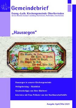 Gemeindebrief Evang.-Luth. Kirchengemeinde Oberferrieden