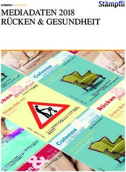 MEDIADATEN 2018 R&Uuml;CKEN & GESUNDHEIT - St&auml;mpfli AG