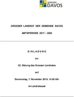 GROSSER LANDRAT DER GEMEINDE DAVOS AMTSPERIODE 2017 2020 - zur 22. Sitzung des Grossen Landrates auf Donnerstag, 7. November 2019, 14.00 Uhr im ...