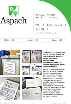 MITTEILUNGSBLATT ASPACH - Nr. 10 Donnerstag, 11. M&auml;rz 2021