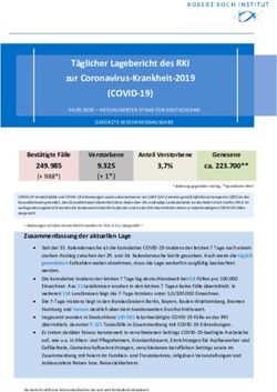 (COVID-19) Täglicher Lagebericht des RKI zur Coronavirus-Krankheit-2019