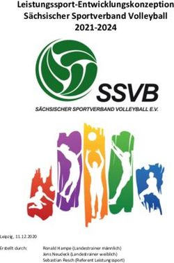 Leistungssport Entwicklungskonzeption S&auml;chsischer Sportverband Volleyball 2021-2024 - Leipzig, 11.12.2020 Erstellt durch