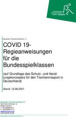 COVID 19- Regieanweisungen f&uuml;r die Bundesspielklassen
