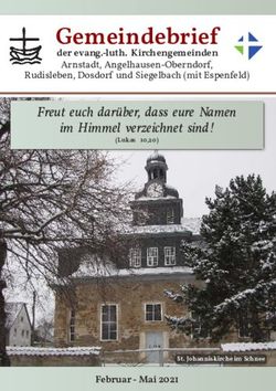 Gemeindebrief Freut euch darüber, dass eure Namen im Himmel verzeichnet sind! - der evang.-luth. Kirchengemeinden Arnstadt, Angelhausen-Oberndorf