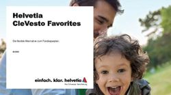 Helvetia CleVesto Favorites - Die flexible Alternative zum Fondssparplan - Helvetia Gruppe