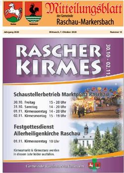 Jahrgang 2020 Mittwoch, 7. Oktober 2020