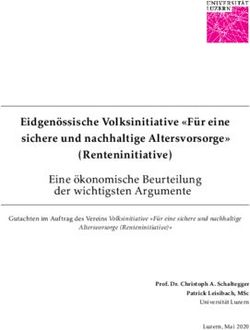 Eidgen&ouml;ssische Volksinitiative "F&uuml;r eine sichere und nachhaltige Altersvorsorge" (Renteninitiative) - Renten sichern