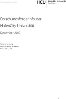 Forschungsf&ouml;rderinfo der HafenCity Universit&auml;t - Dezember 2019