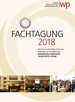 FACHTAGUNG 2018 FREITAG, 12. OKTOBER 2018 UND SAMSTAG, 13. OKTOBER 2018 RADISSON BLU PARK ROYAL PALACE HOTEL VIENNA