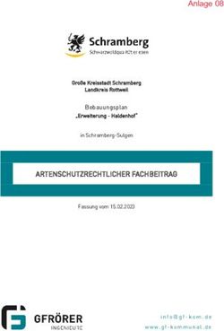 ARTENSCHUTZRECHTLICHER FACHBEITRAG - Bebauungsplan Gro&szlig;e Kreisstadt Schramberg Landkreis Rottweil