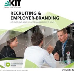 RECRUITING & EMPLOYER-BRANDING - INNOVATIONS- UND RELATIONSMANAGEMENT (IRM) - www.kit.edu