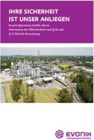 IHRE SICHERHEIT IST UNSER ANLIEGEN - Evonik Operations GmbH, Herne ...
