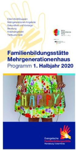 Familienbildungsst&auml;tte Mehrgenerationenhaus - Programm 1. Halbjahr 2020 - Familienbildungsst&auml;tte Rendsburg