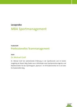 MBA Sportmanagement Leseprobe