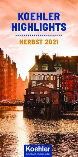 KOEHLER HIGHLIGHTS HERBST 2021 - koehler-books.de
