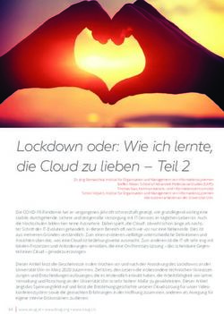 Lockdown oder: Wie ich lernte, die Cloud zu lieben