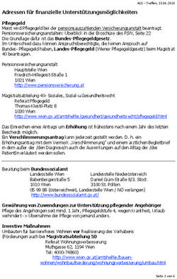 Adressen für finanzielle Unterstützungsmöglichkeiten