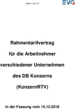 Rahmentarifvertrag f&uuml;r die Arbeitnehmer verschiedener Unternehmen des DB Konzerns (KonzernRTV) - in der Fassung vom 14.12.2018 - EVG