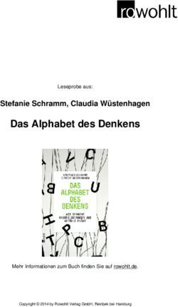 Das Alphabet des Denkens - Stefanie Schramm, Claudia Wüstenhagen Leseprobe aus: Mehr Informationen zum Buch finden Sie auf rowohlt.de.