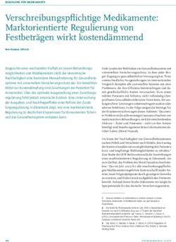 Verschreibungspflichtige Medikamente: Marktorientierte Regulierung von Festbetr&auml;gen wirkt kostend&auml;mmend