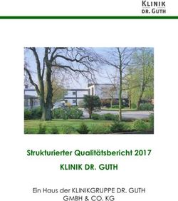 KLINIK DR. GUTH Strukturierter Qualit&auml;tsbericht 2017 - GMBH & CO. KG Ein Haus der KLINIKGRUPPE DR. GUTH