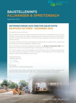 BAUSTELLENINFO KILLWANGEN & SPREITENBACH - Limmattalbahn