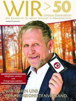 WIR 50 - WIR SEHEN UNS BEIM PENSIONISTENVERBAND - Unsere Generation - PVOOE