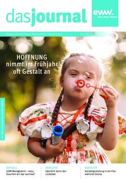 HOFFNUNG oft Gestalt an - nimmt im Fr&uuml;hjahr - Elbe-Weser ...