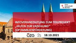 INFOVERANSTALTUNG ZUM PROJEKT KICK OFF DER LEISTUNG HILFEN ZUR ERZIEHUNG (HZE) UP FAMILIENF&Ouml;RDERUNG 18.10.2021