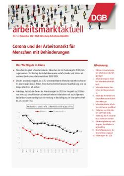 Corona und der Arbeitsmarkt f&uuml;r Menschen mit Behinderungen