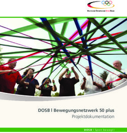 DOSB l Bewegungsnetzwerk 50 plus - Projektdokumentation DOSB l Sport bewegt!
